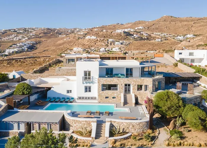 Infinium One, Sunset Views 10' From Mykonos Town! Villa *
