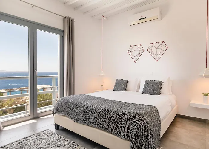 Infinium One, Sunset Views 10' From Mykonos Town! * Agios Stefanos (Mykonos)