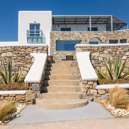 빌라 Infinium One, Sunset Views 10' From Mykonos Town!