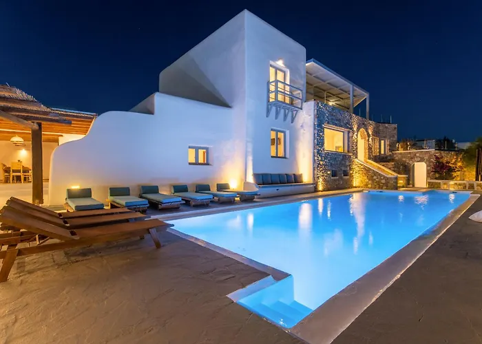 Villa Infinium One, Sunset Views 10' From Mykonos Town! *