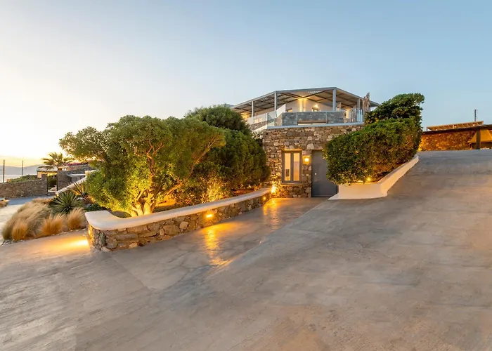 빌라 Infinium One, Sunset Views 10' From Mykonos Town! 아기오스 스테파노스