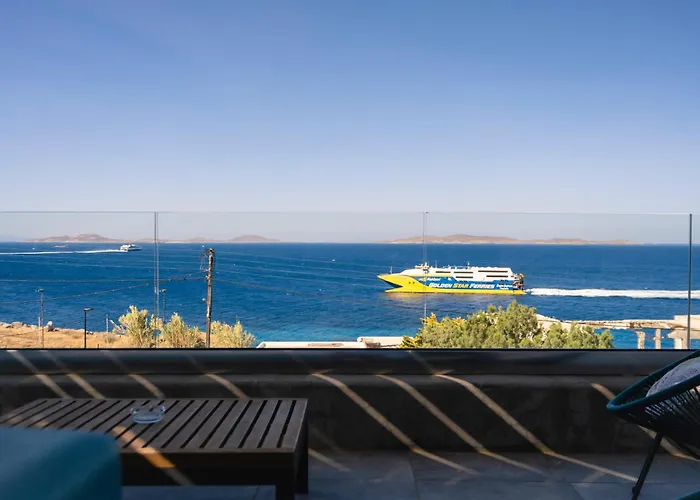 빌라 Infinium One, Sunset Views 10' From Mykonos Town! 아기오스 스테파노스