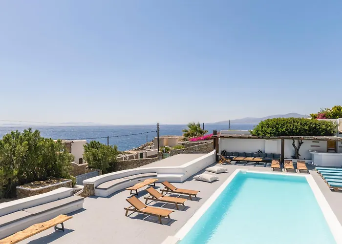 Infinium One, Sunset Views 10' From Mykonos Town! *