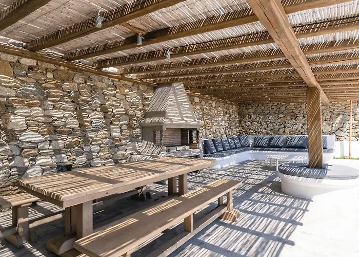 Вилла Infinium One, Sunset Views 10' From Mykonos Town! Агиос-Стефанос