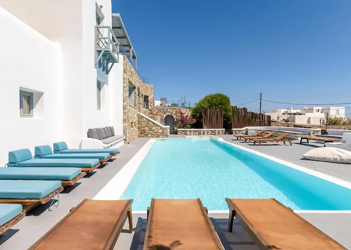 Вилла Infinium One, Sunset Views 10' From Mykonos Town!