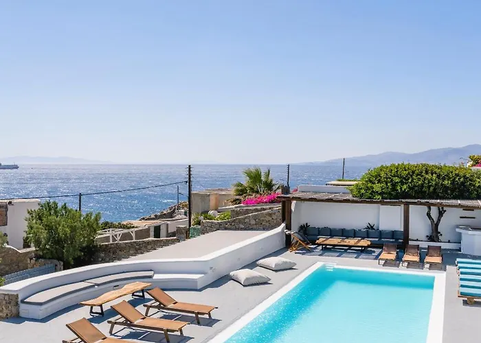 Infinium One, Sunset Views 10' From Mykonos Town! Villa *