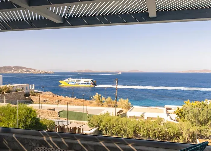 Infinium One, Sunset Views 10' From Mykonos Town! Villa Ájosz Sztéfanosz