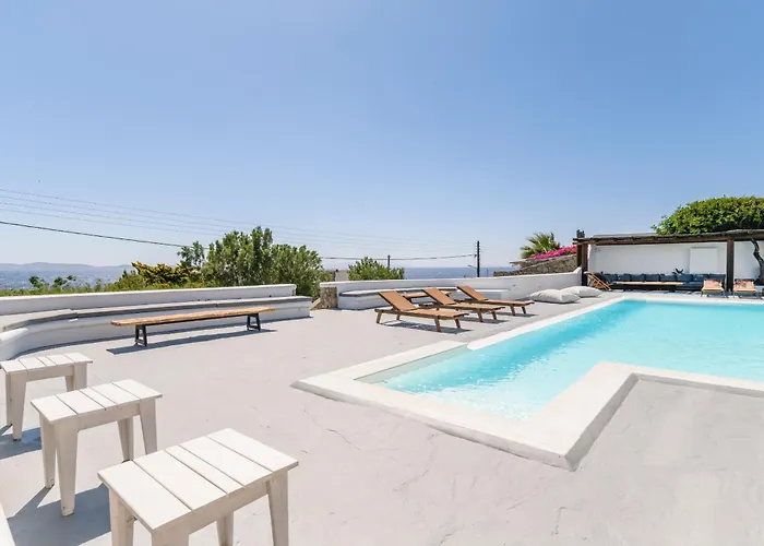 Infinium One, Sunset Views 10' From Mykonos Town! Вилла